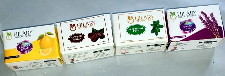 All 4 Hilary Organic Soap Boxes Lineup