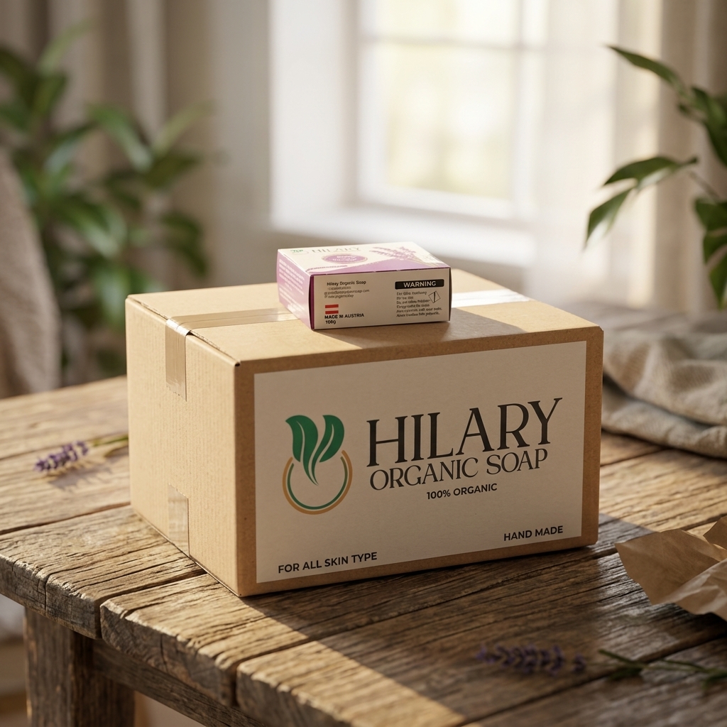 Organic Lavender Soap Carton